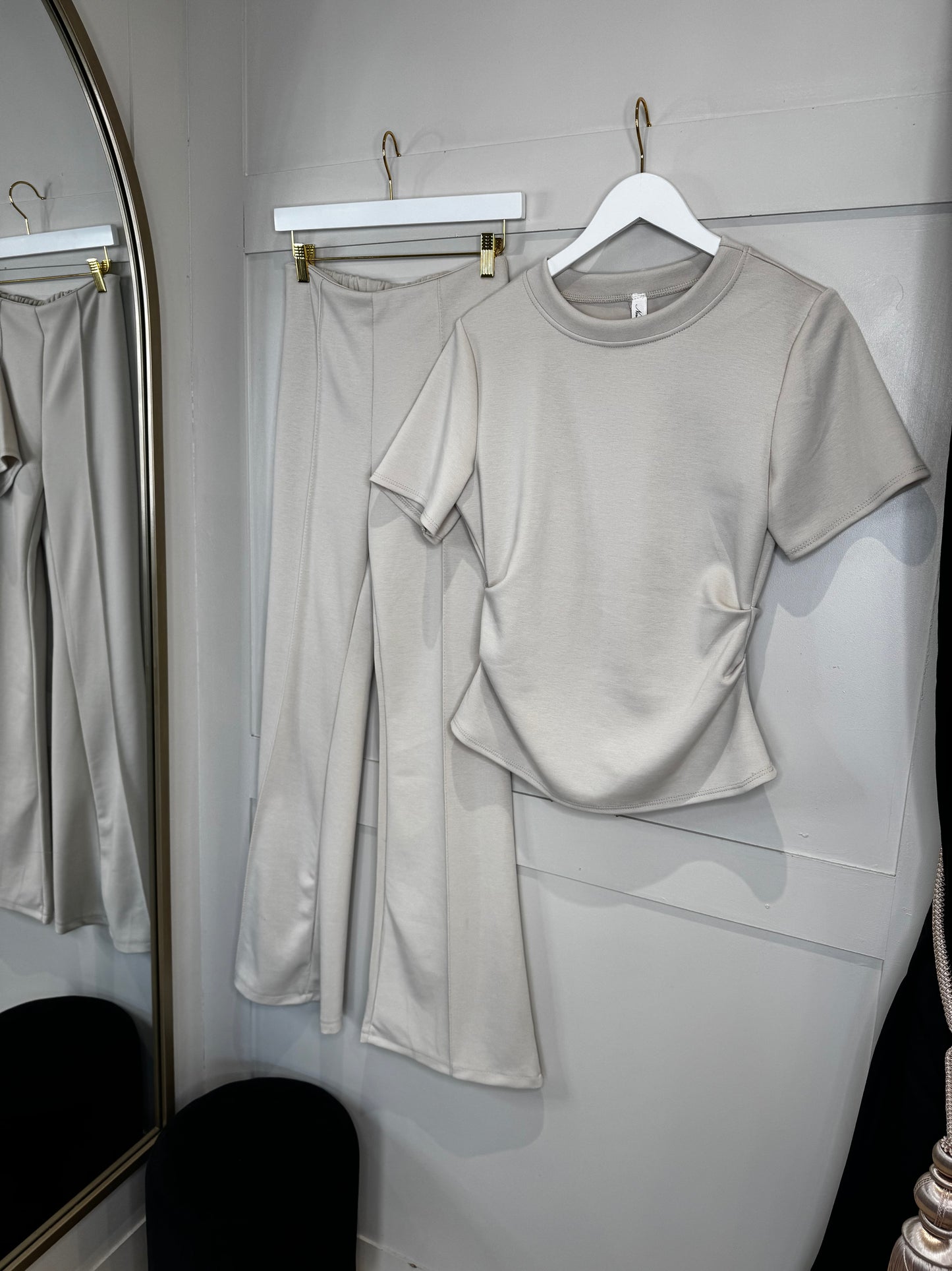 Ruched Waist T-Shirt And Trouser Co-Ord