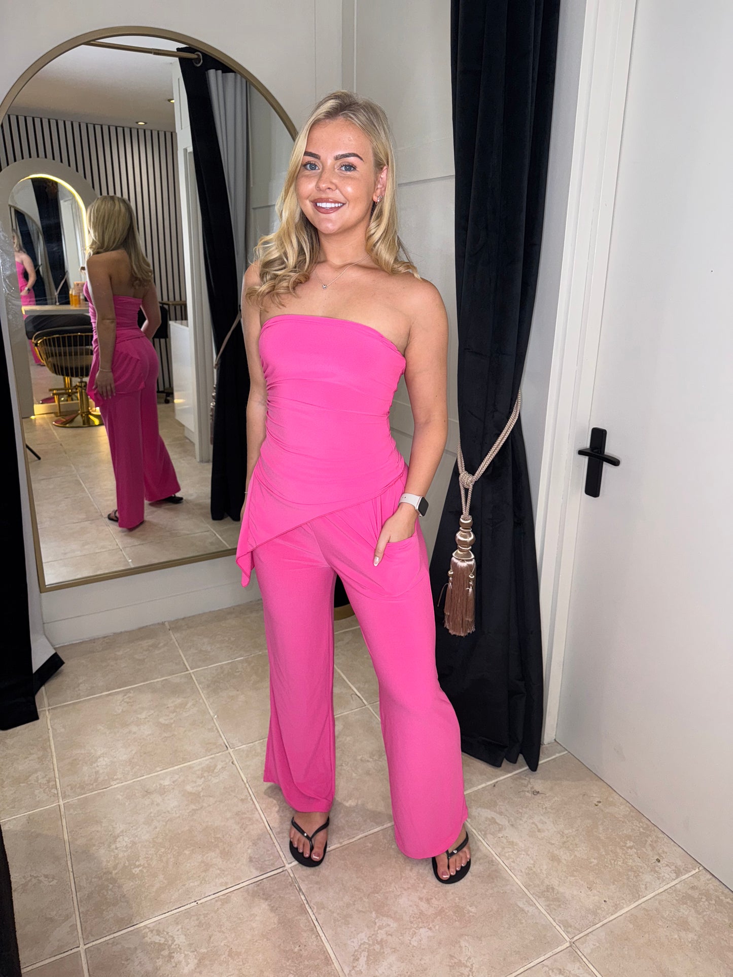 Bandeau Top & Wide Leg Trouser Co ord