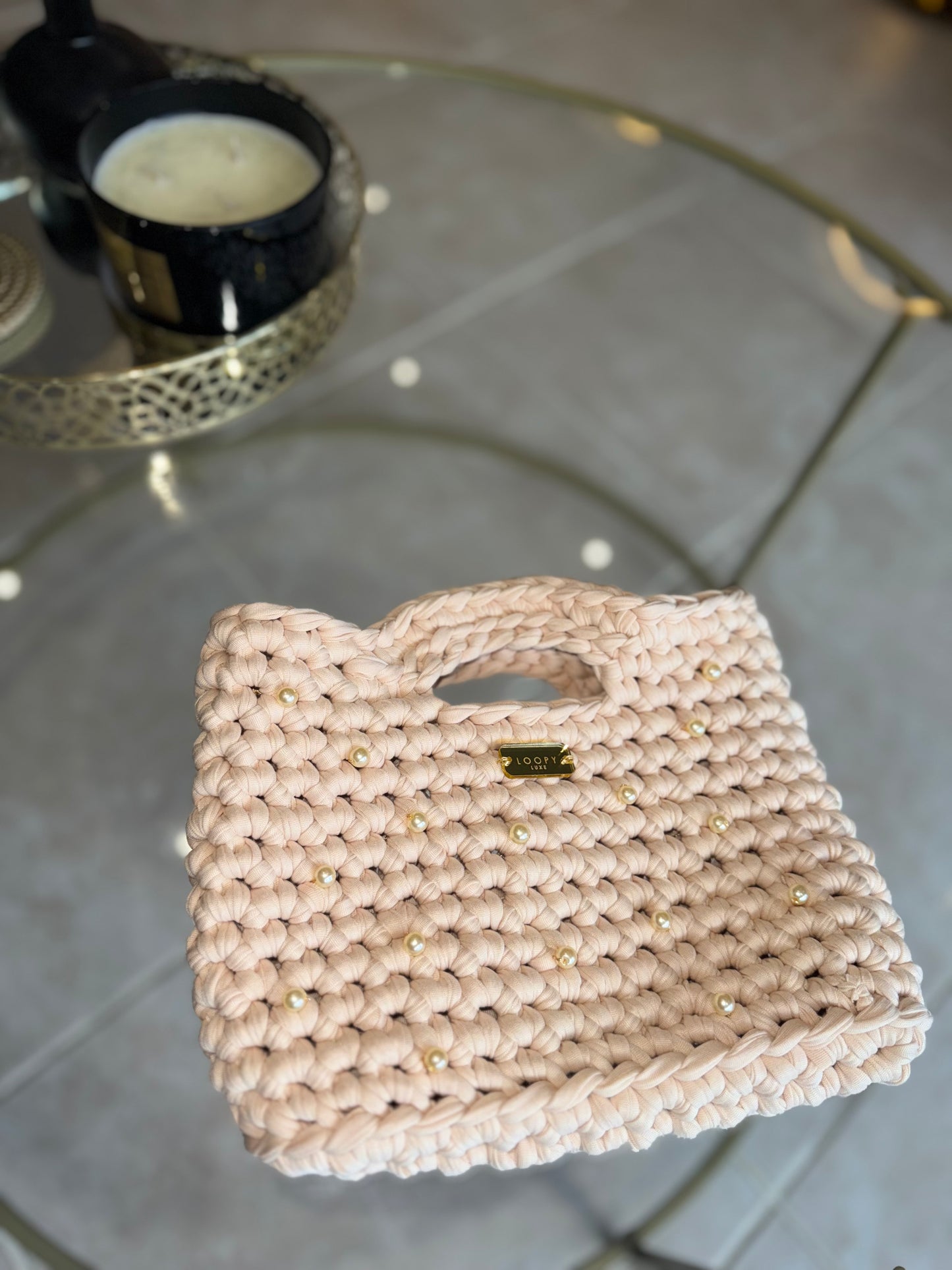 Loopy Luxe Pearly Mini Handbag