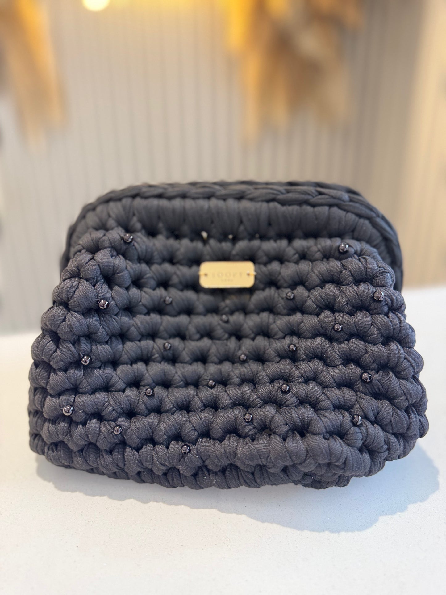 Loopy Luxe Small Pearly Clutch Bag
