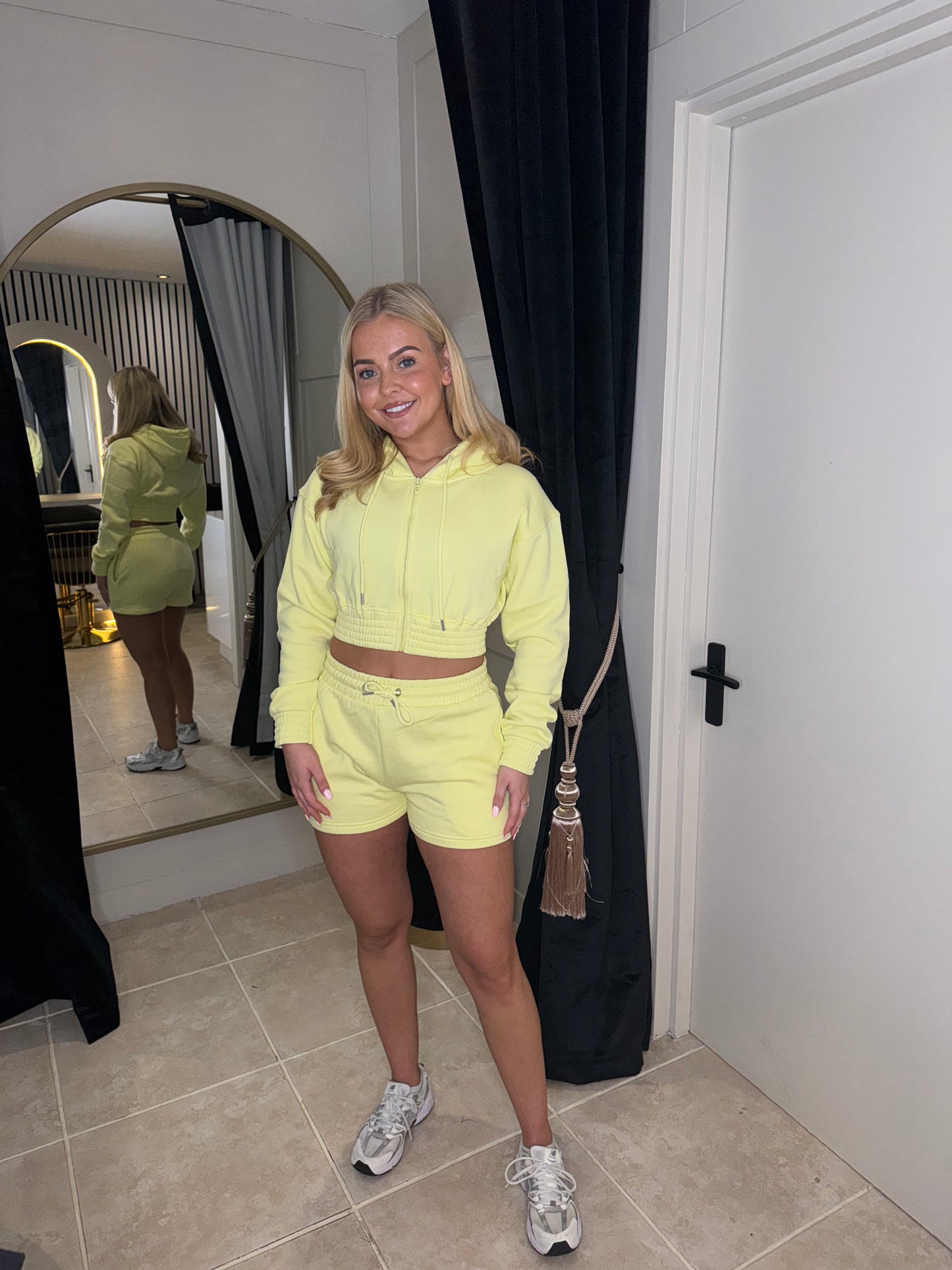 Cropped Hoodie & Shorts Tracksuit
