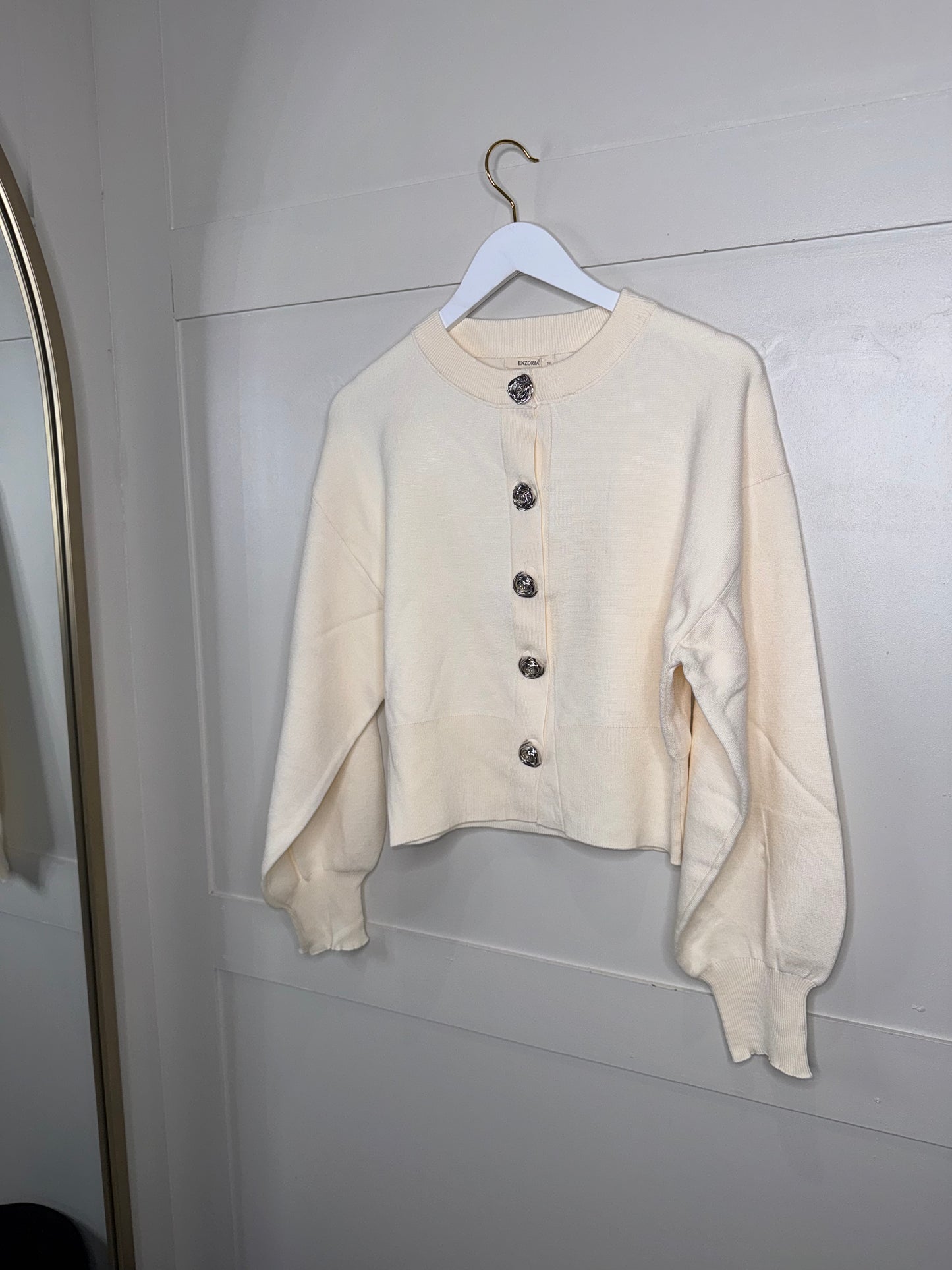 Balloon Sleeve Cardigan