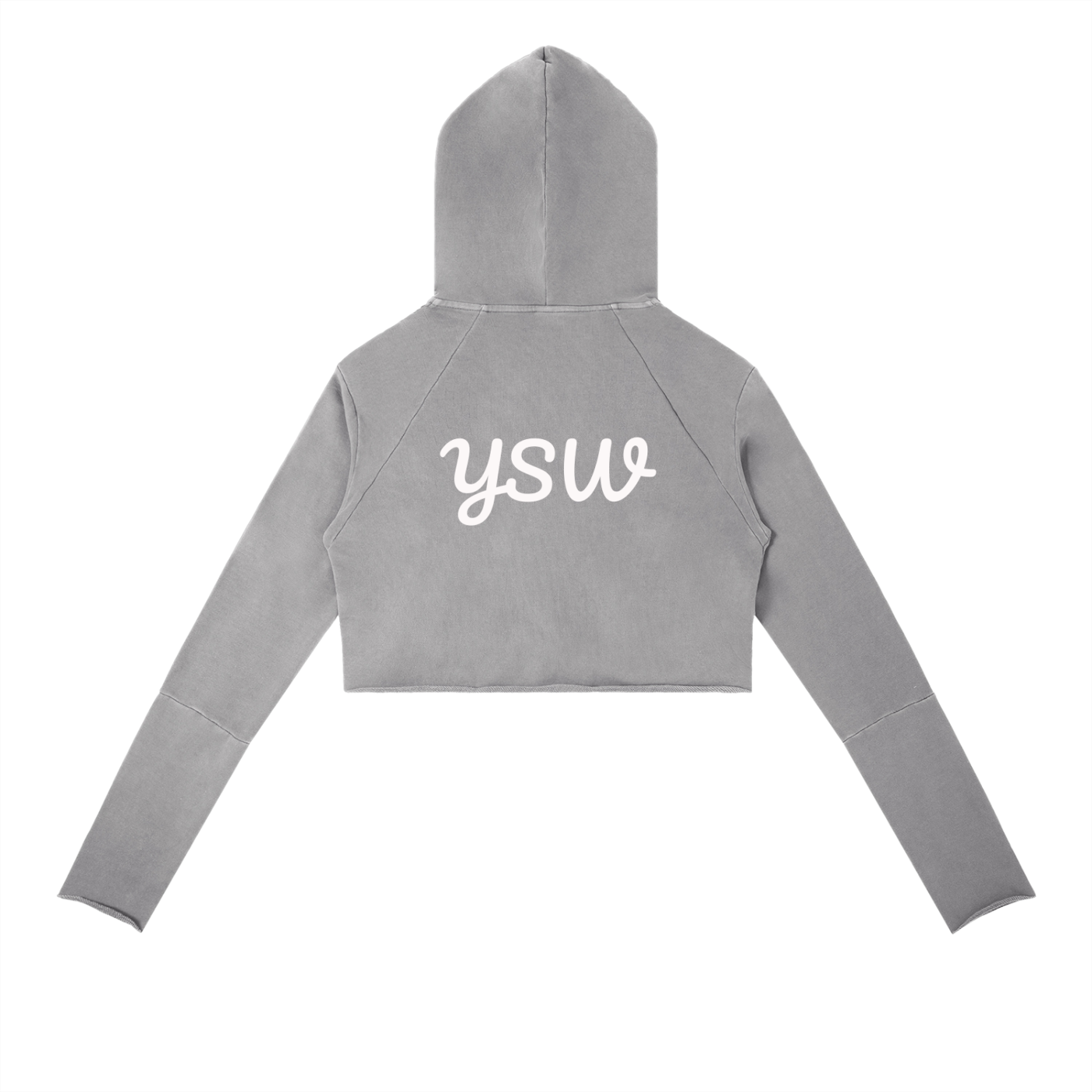 YSW Vintage Washed Raw Edge Hoodie