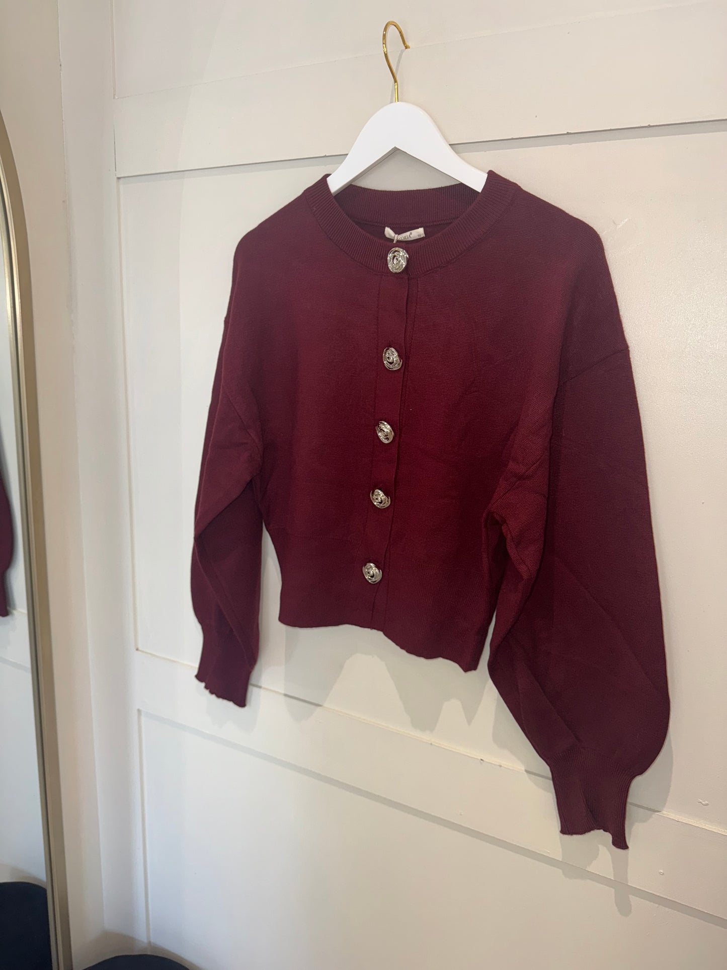 Balloon Sleeve Cardigan