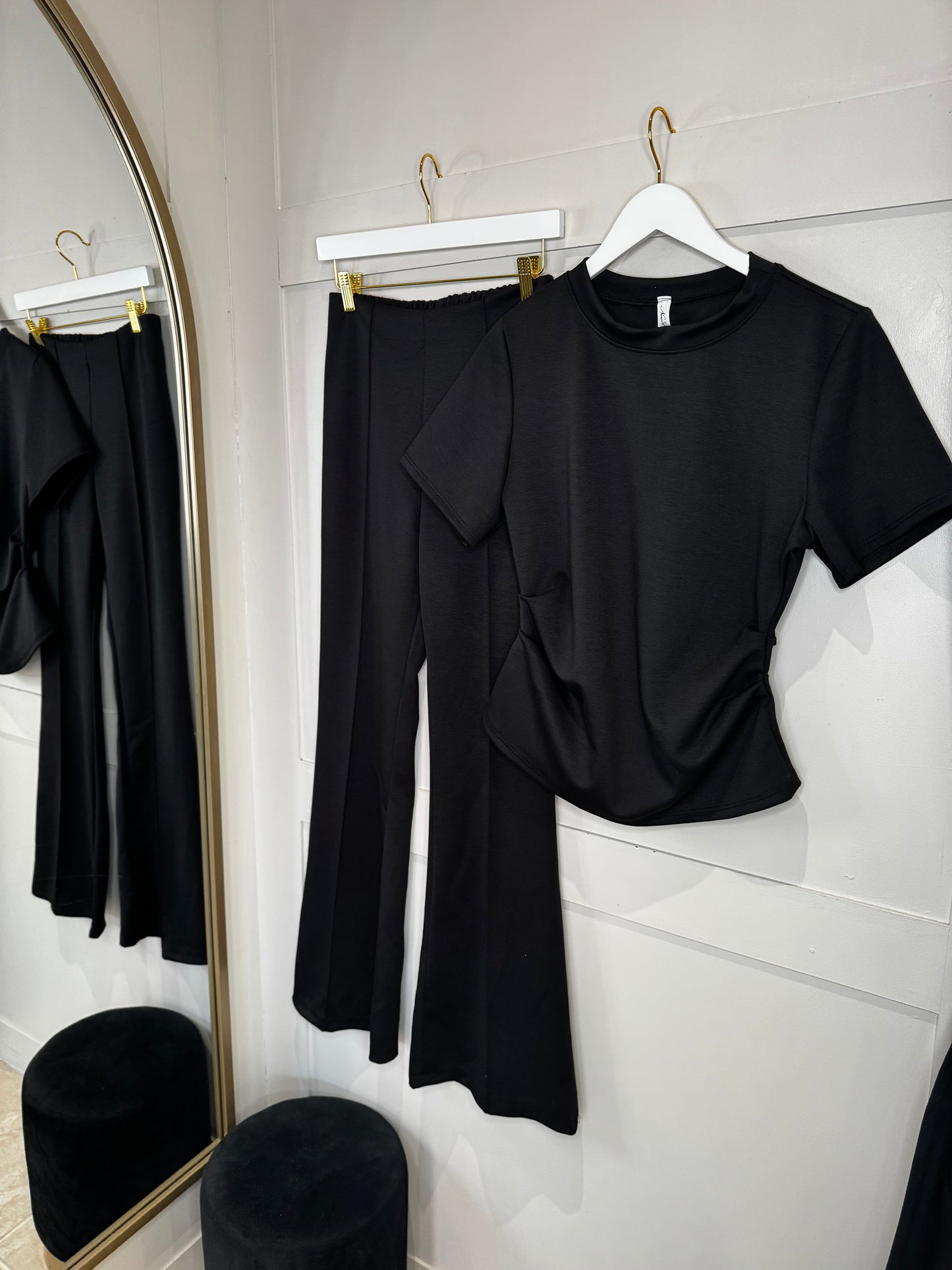 Ruched Waist T-Shirt And Trouser Co-Ord