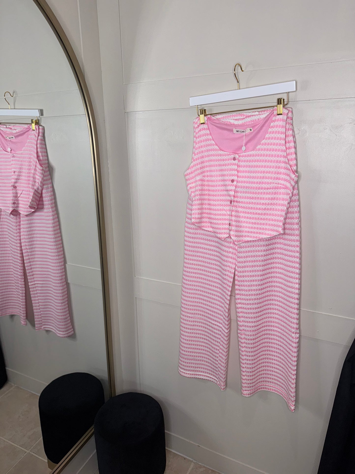 Striped Waistcoat Set