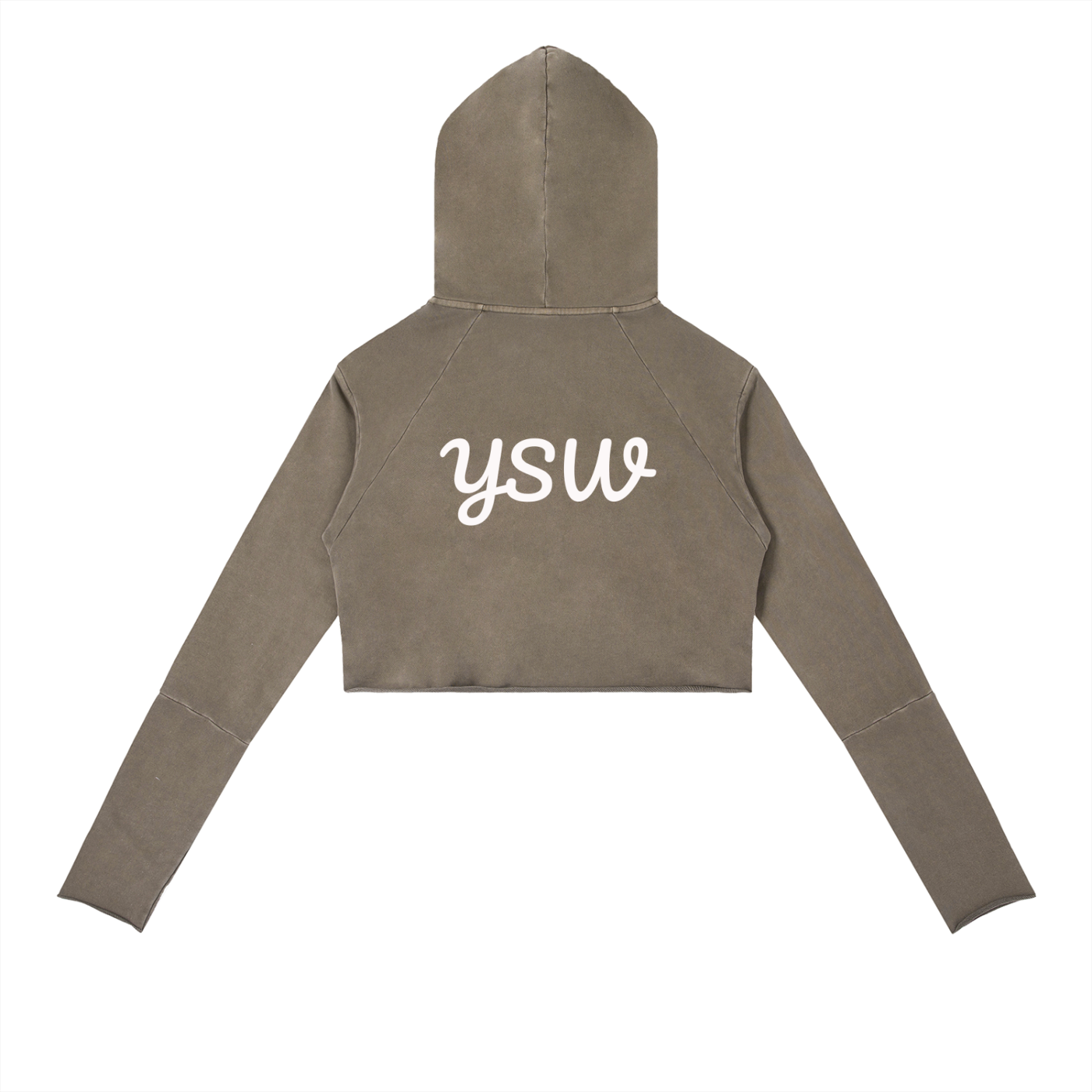 YSW Vintage Washed Raw Edge Hoodie