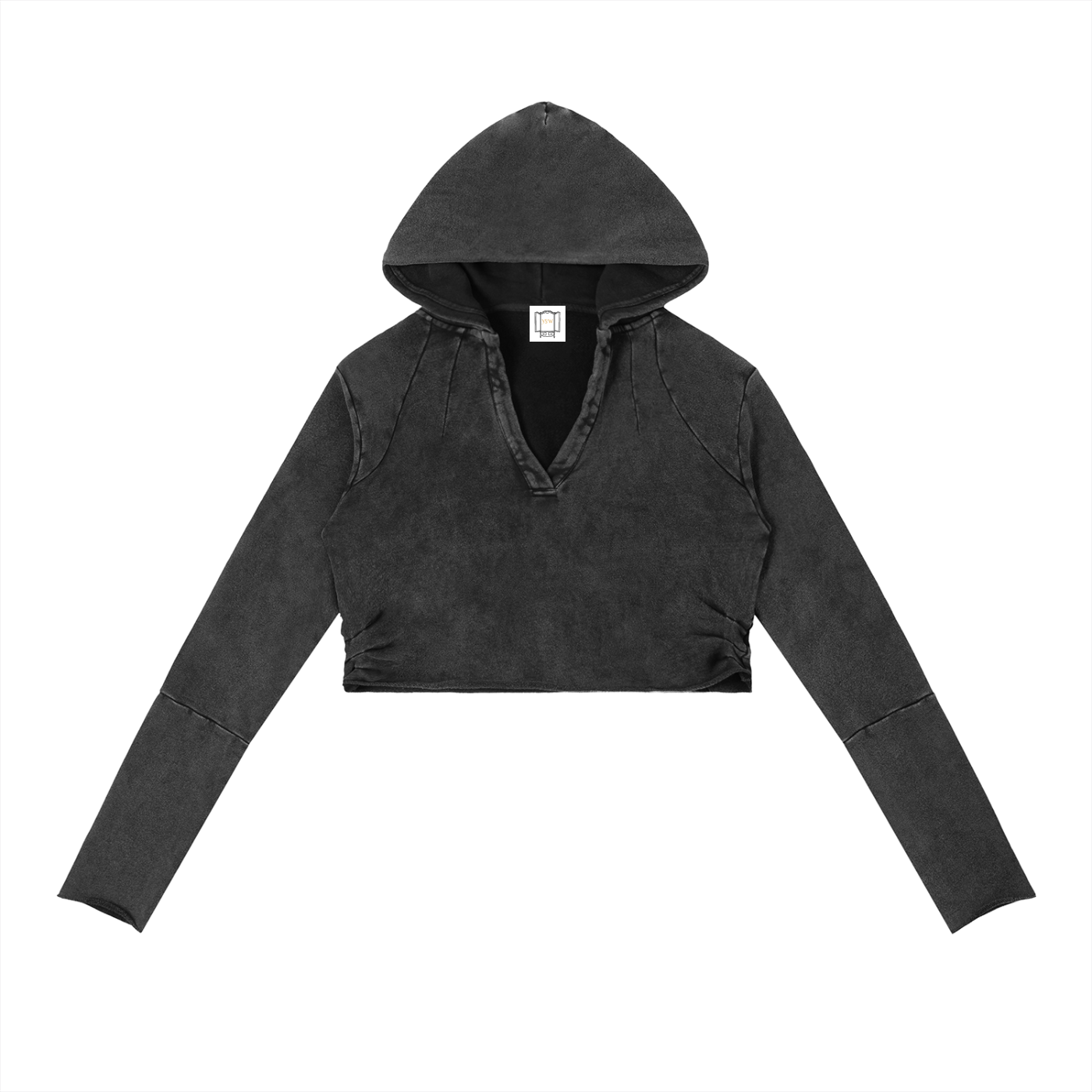 YSW Vintage Washed Raw Edge Hoodie