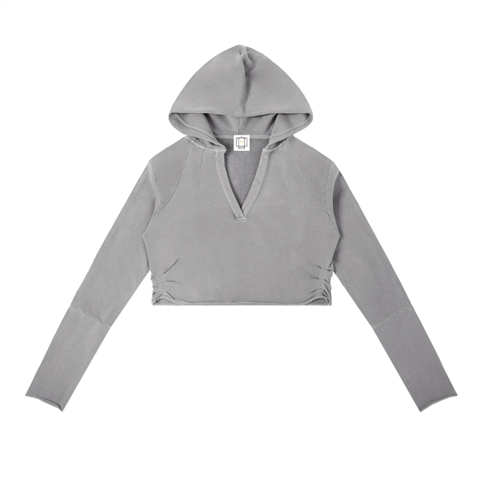 YSW Vintage Washed Raw Edge Hoodie