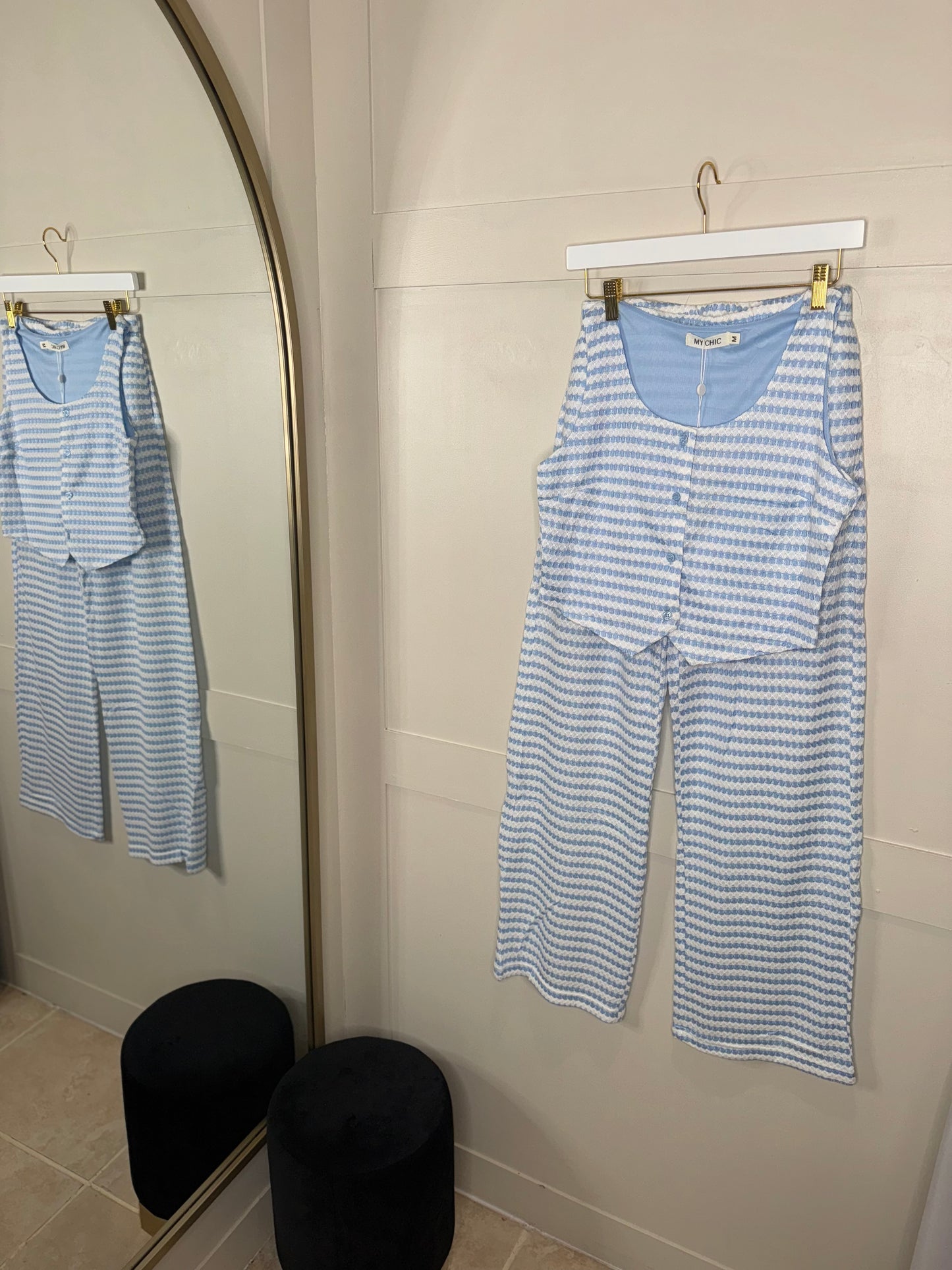 Striped Waistcoat Set