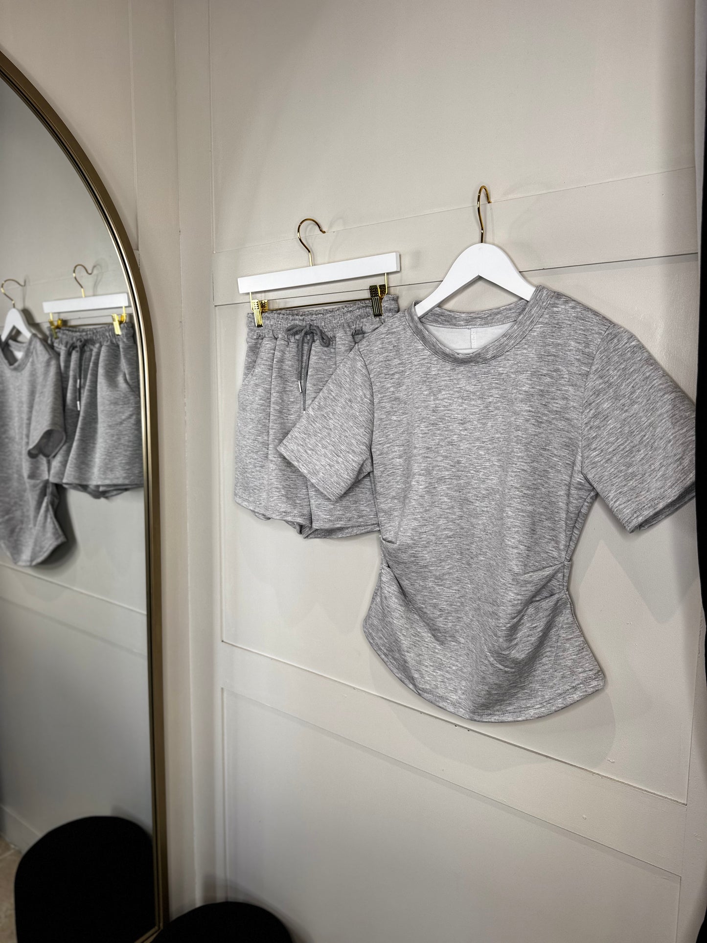 Ruched T-Shirt And Shorts Co-Ord