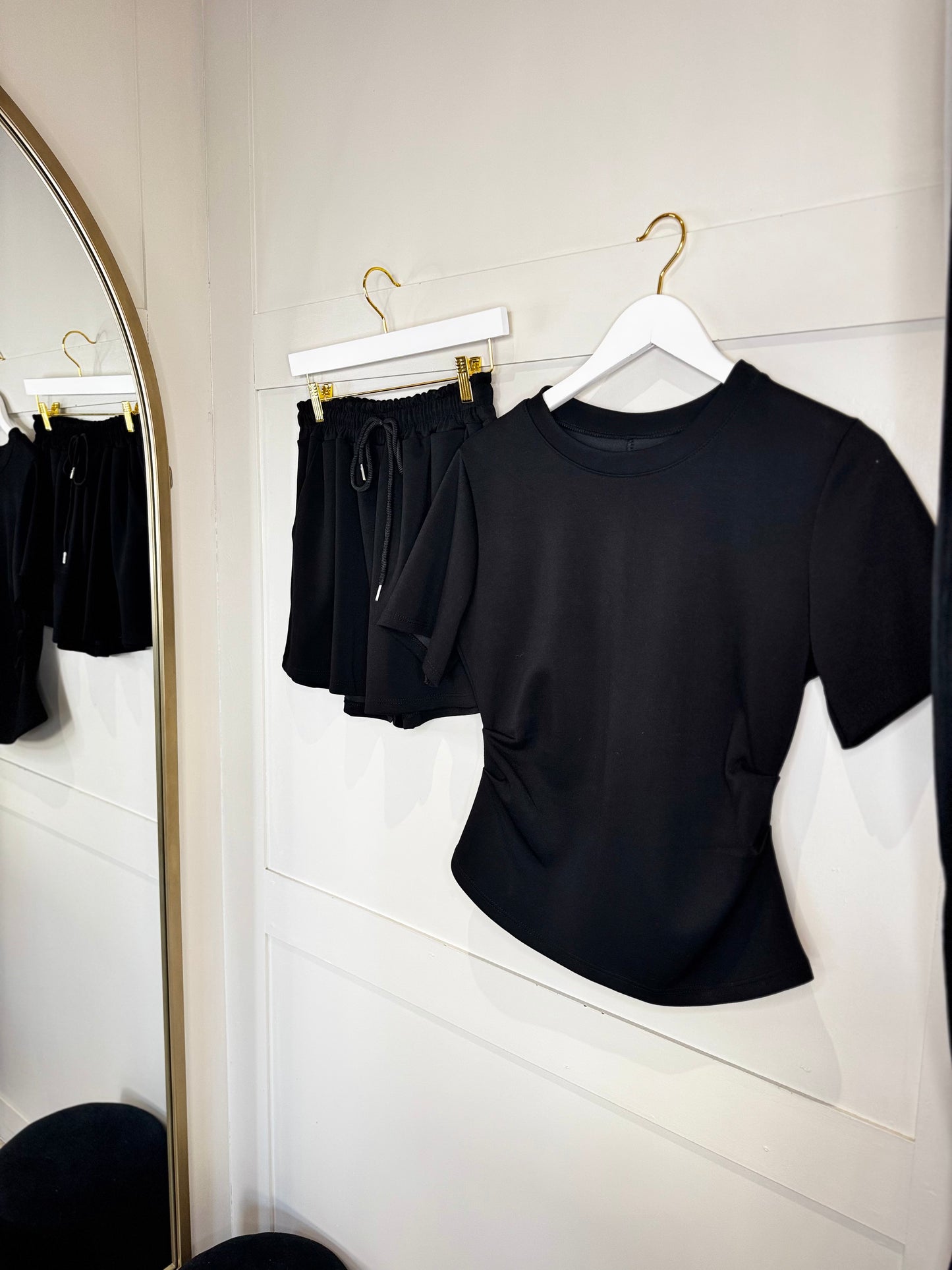 Ruched T-Shirt And Shorts Co-Ord