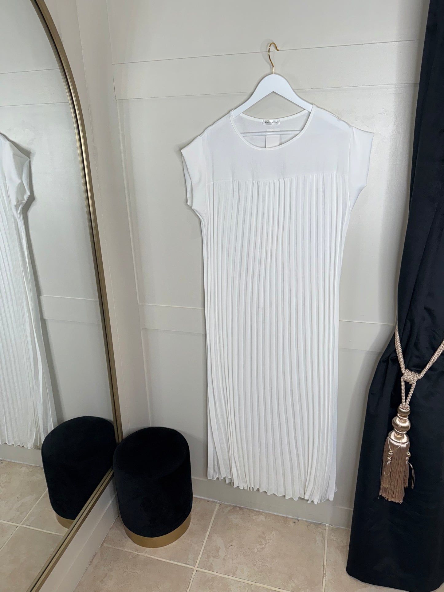 Pleated Maxi Dress