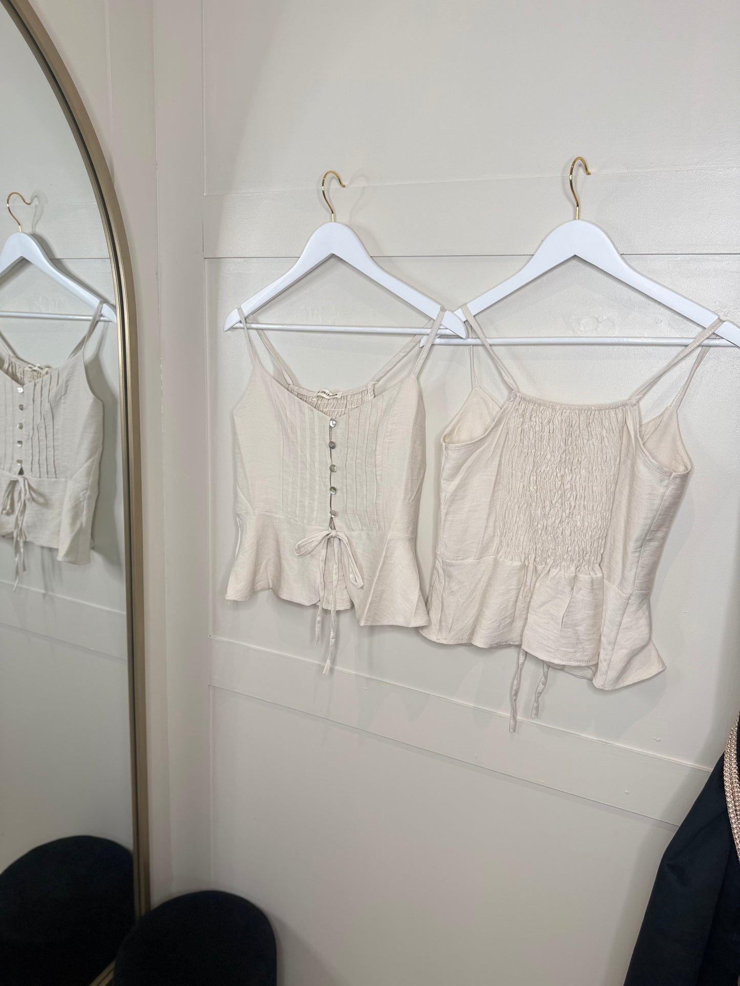 Button Front Strappy Top