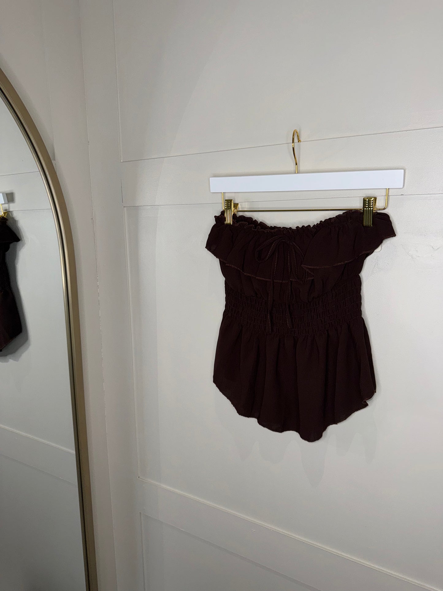 Frilled Bandeau Top
