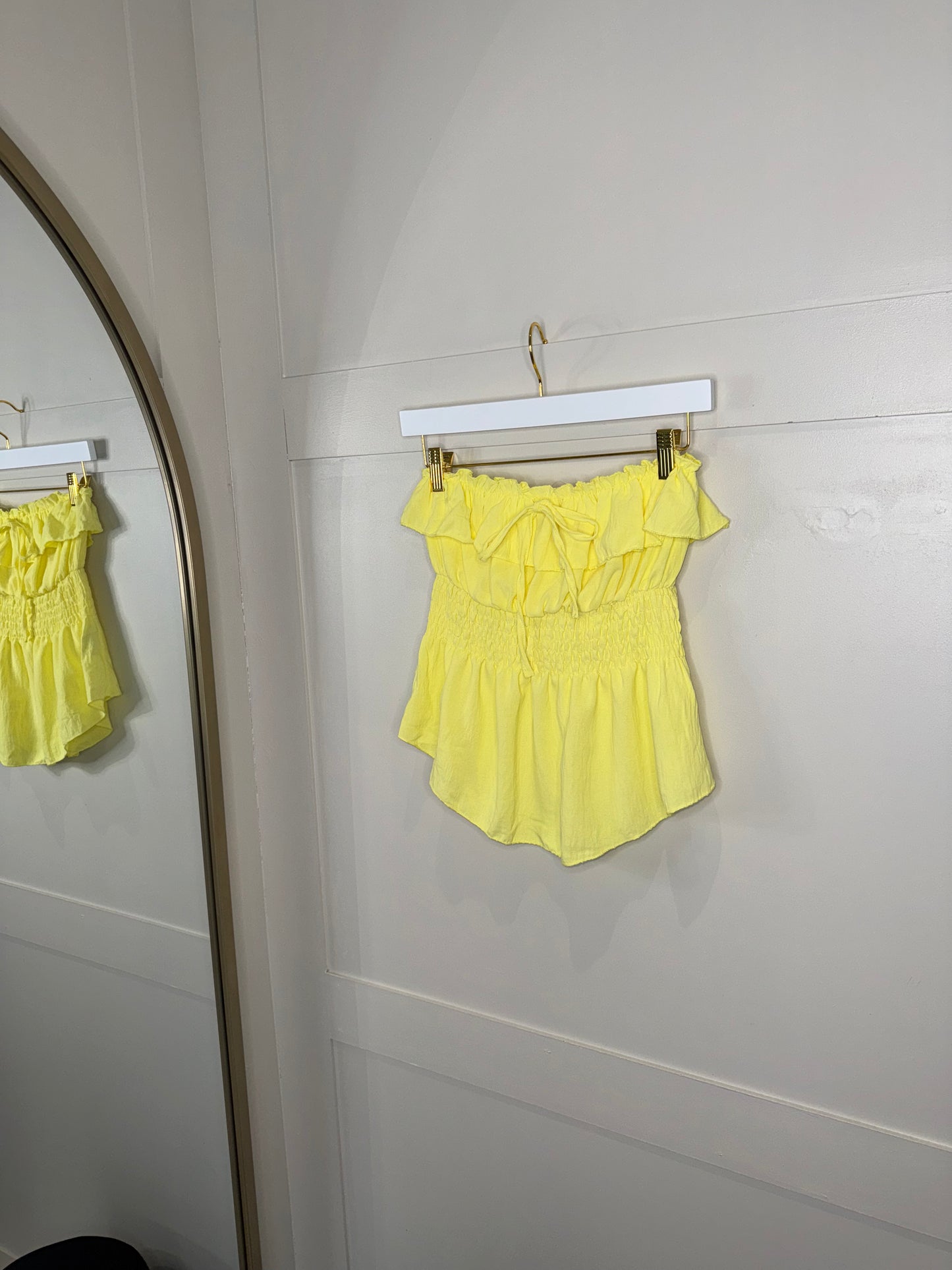 Frilled Bandeau Top
