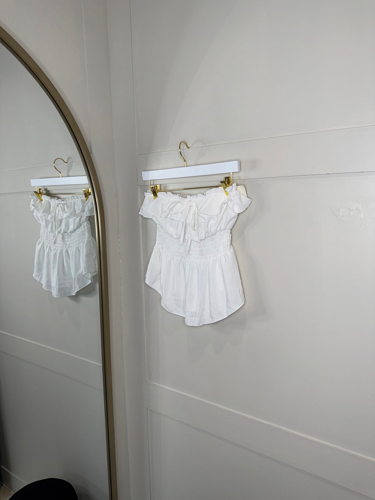 Frilled Bandeau Top