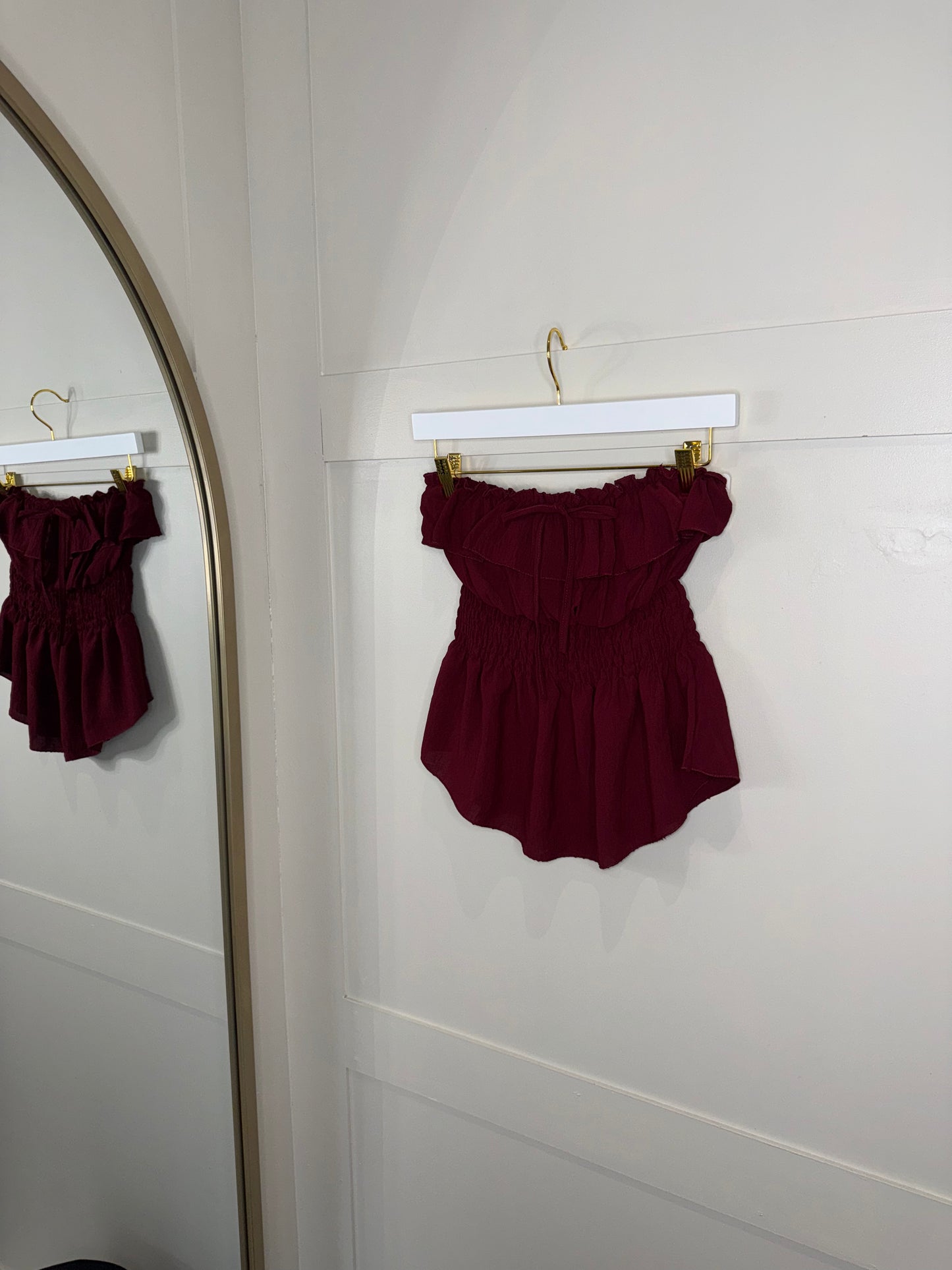 Frilled Bandeau Top