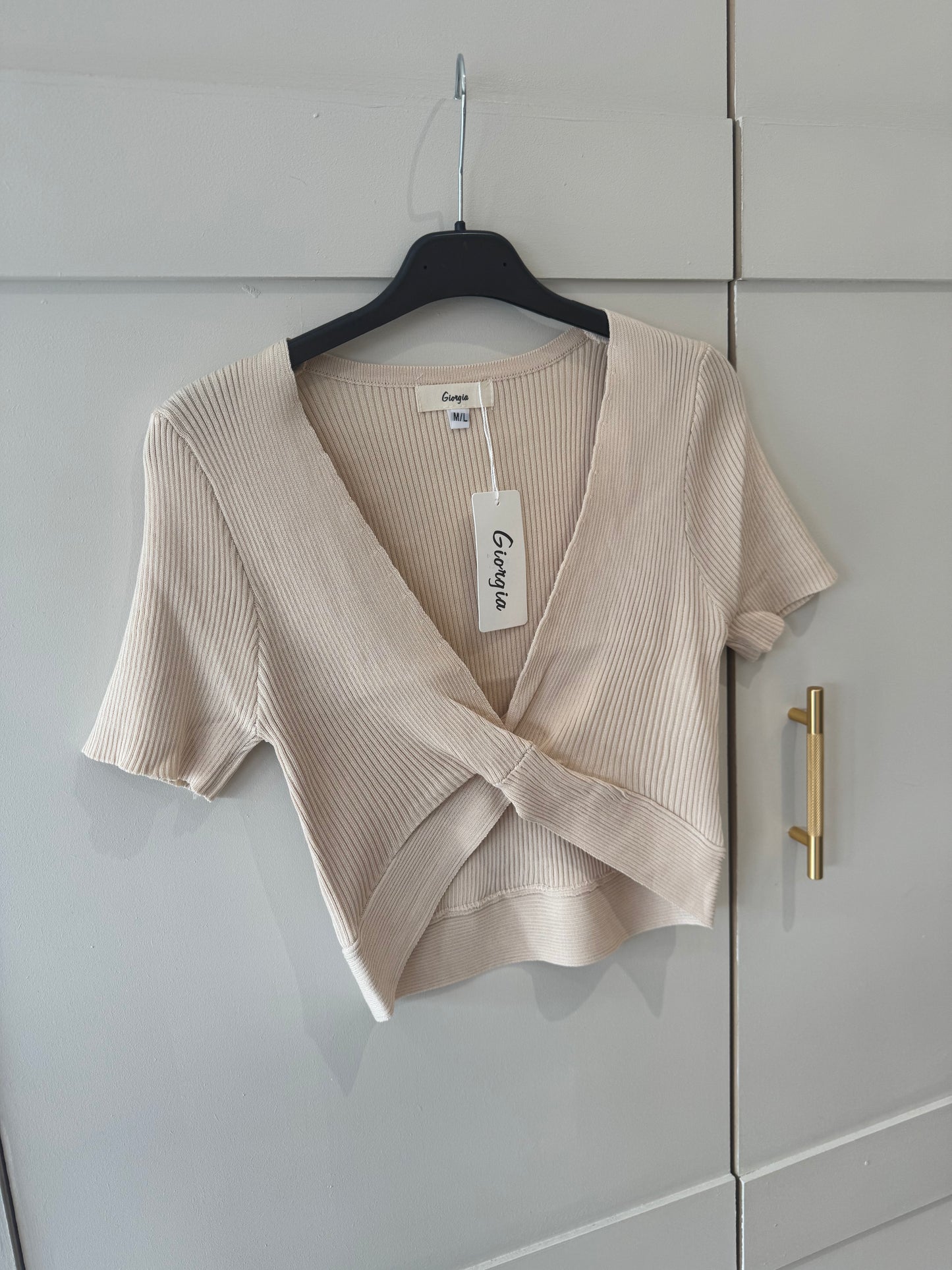 Twist Front Cropped Top