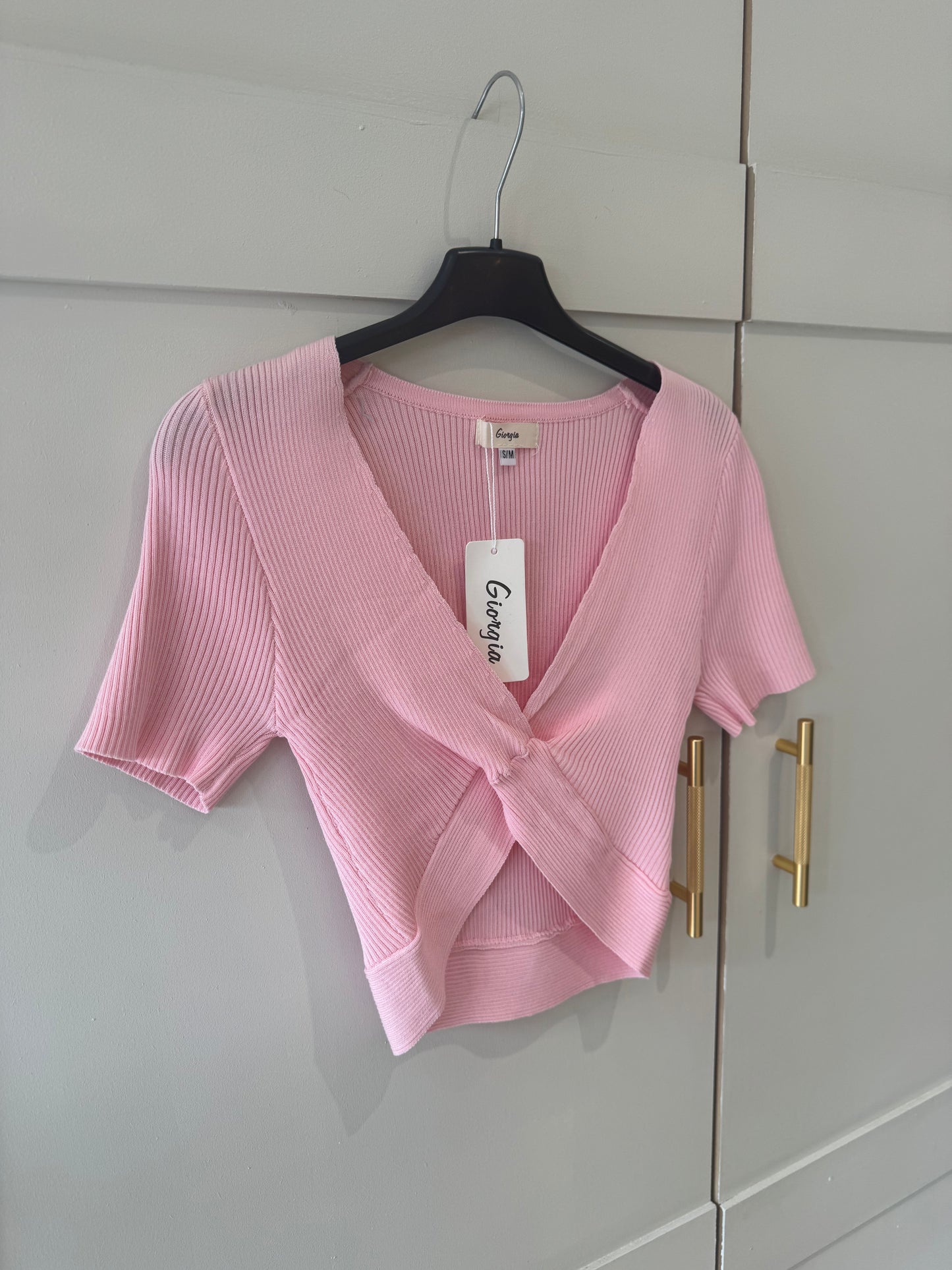 Twist Front Cropped Top