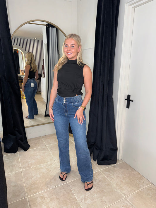 Shaper Wide Leg Jeans
