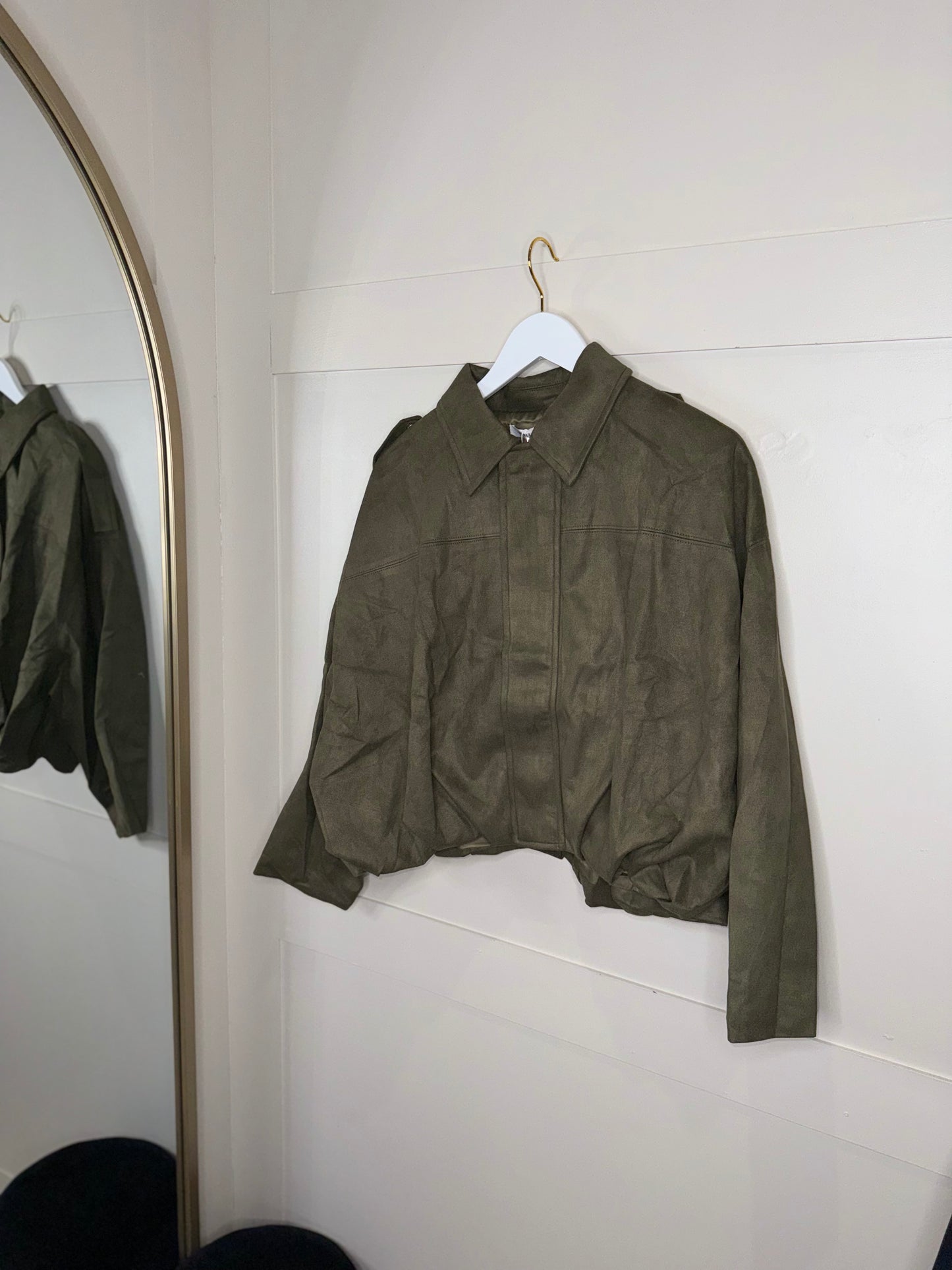 Oversized Suede Jacket