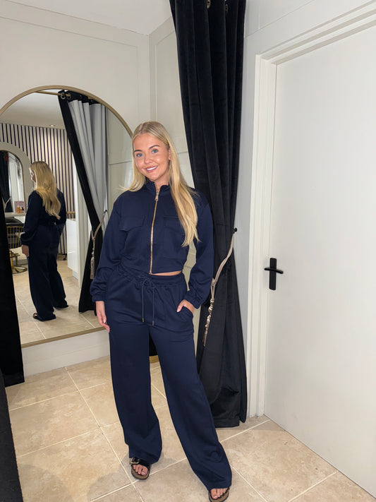 Zip Up High Neck Tracksuit