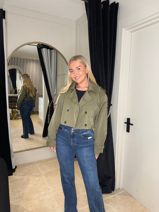 Cropped Trench Jacket
