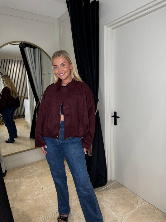 Oversized Suede Jacket