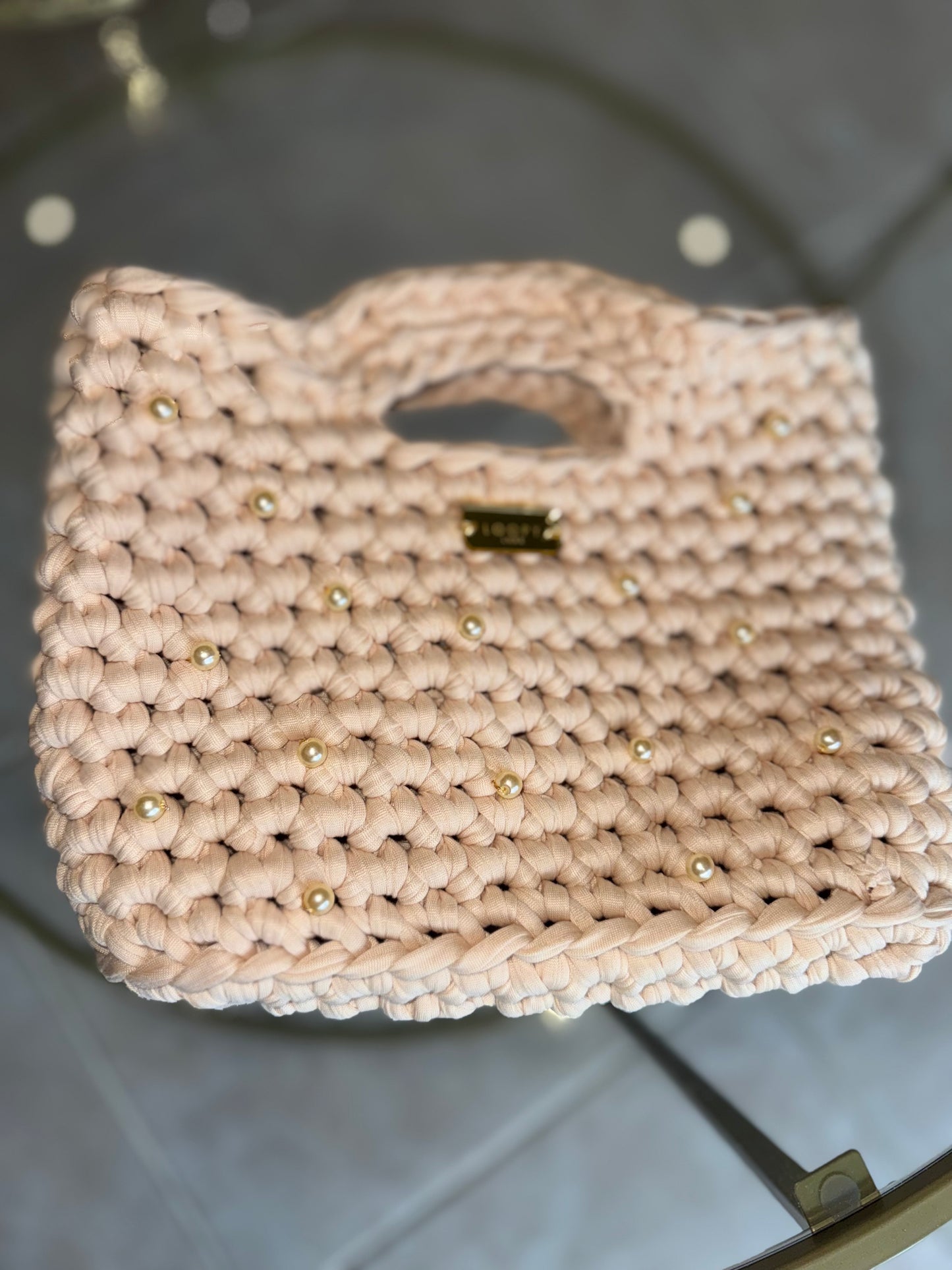 Loopy Luxe Pearly Mini Handbag