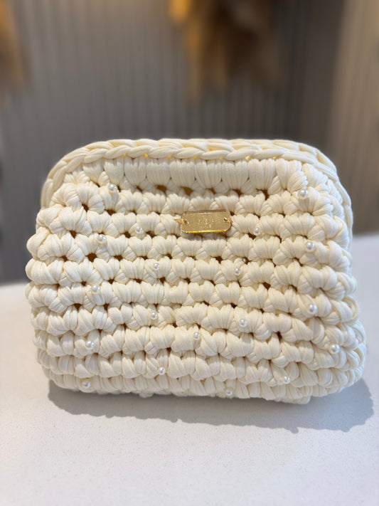 Loopy Luxe Small Pearly Clutch Bag