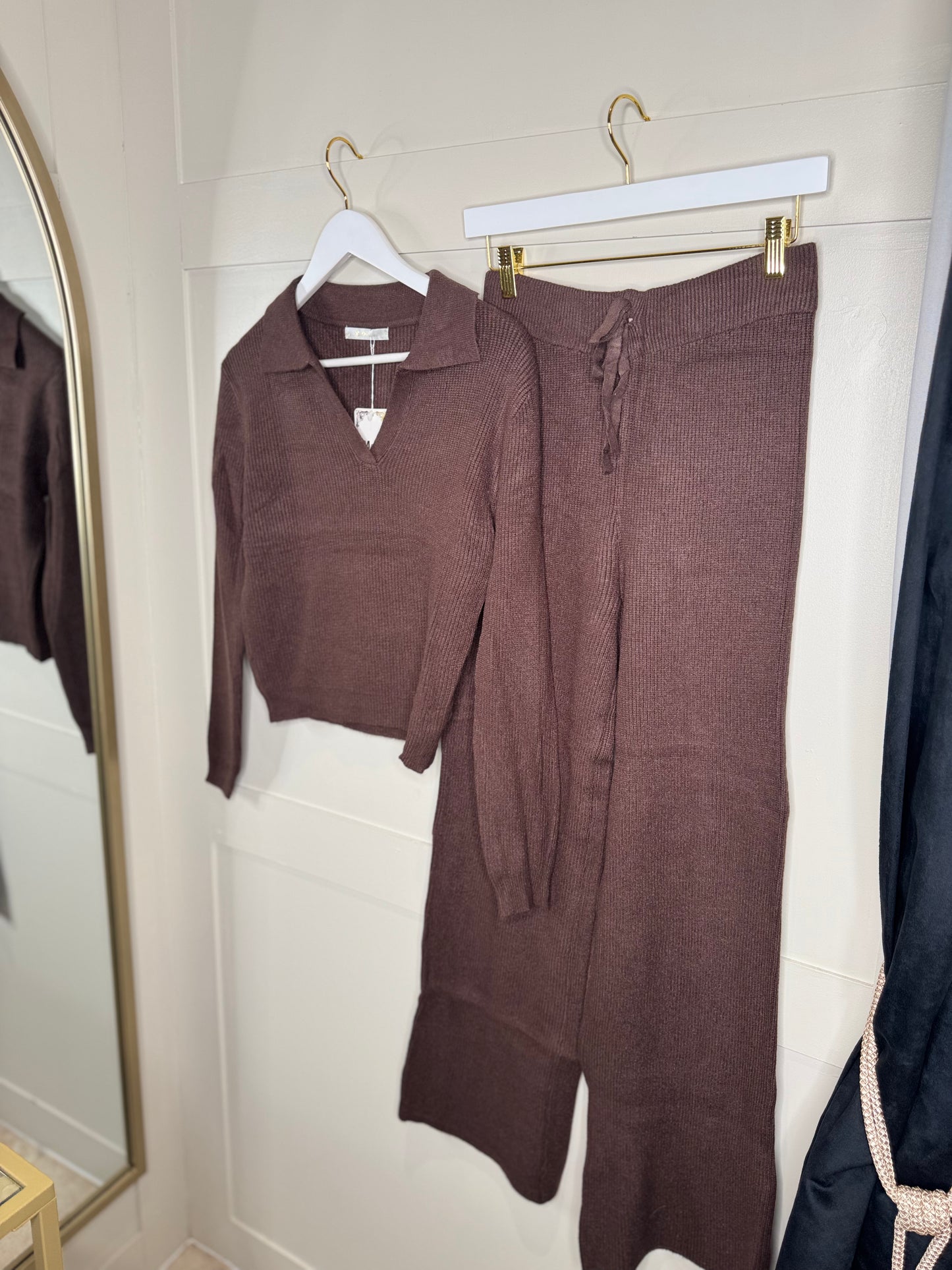 V-Neck Ribbed Co ord