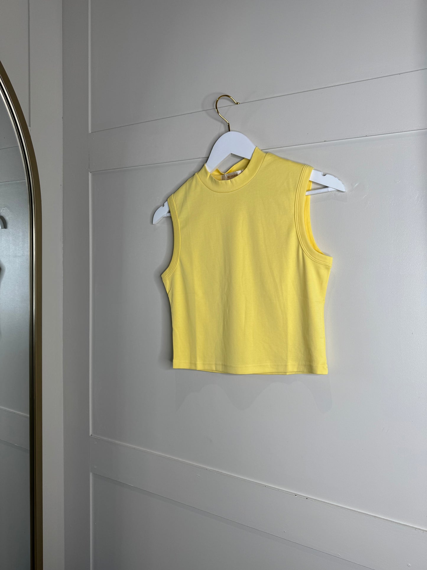 Basic High Neck Tank Top
