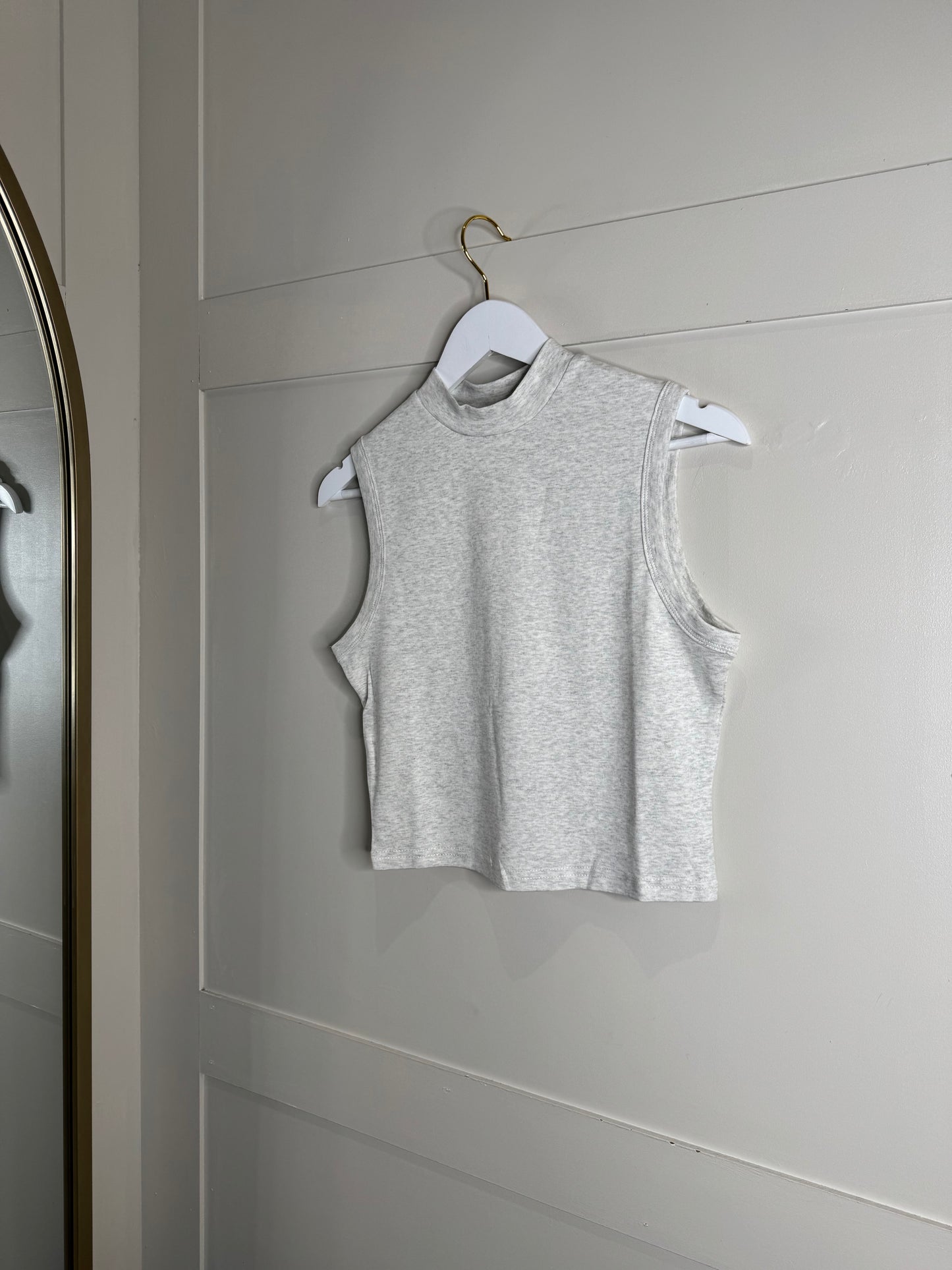 Basic High Neck Tank Top