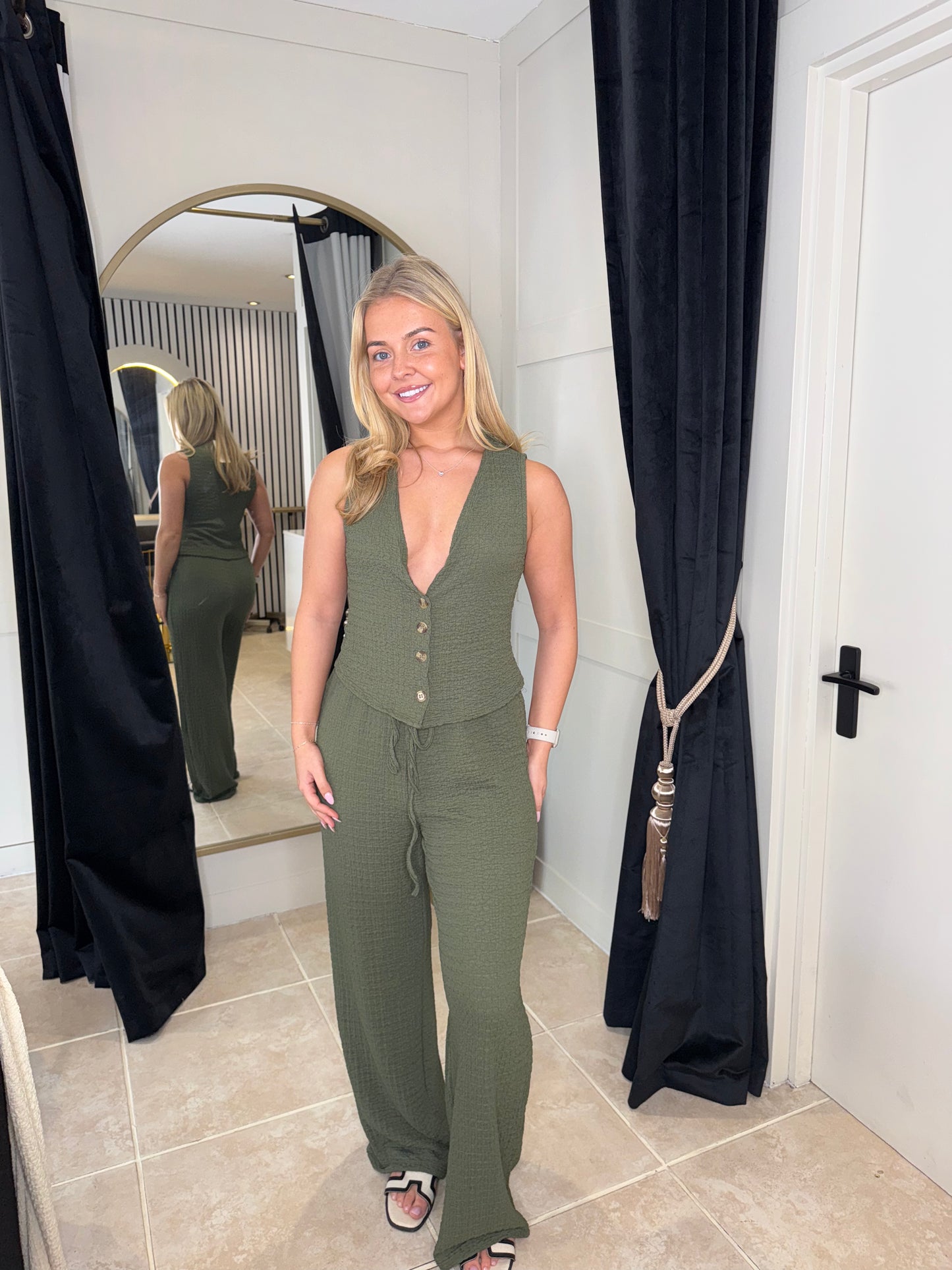 Textured Waistcoat Co-ord