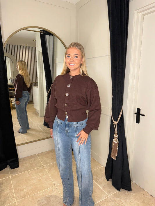 Balloon Sleeve Cardigan