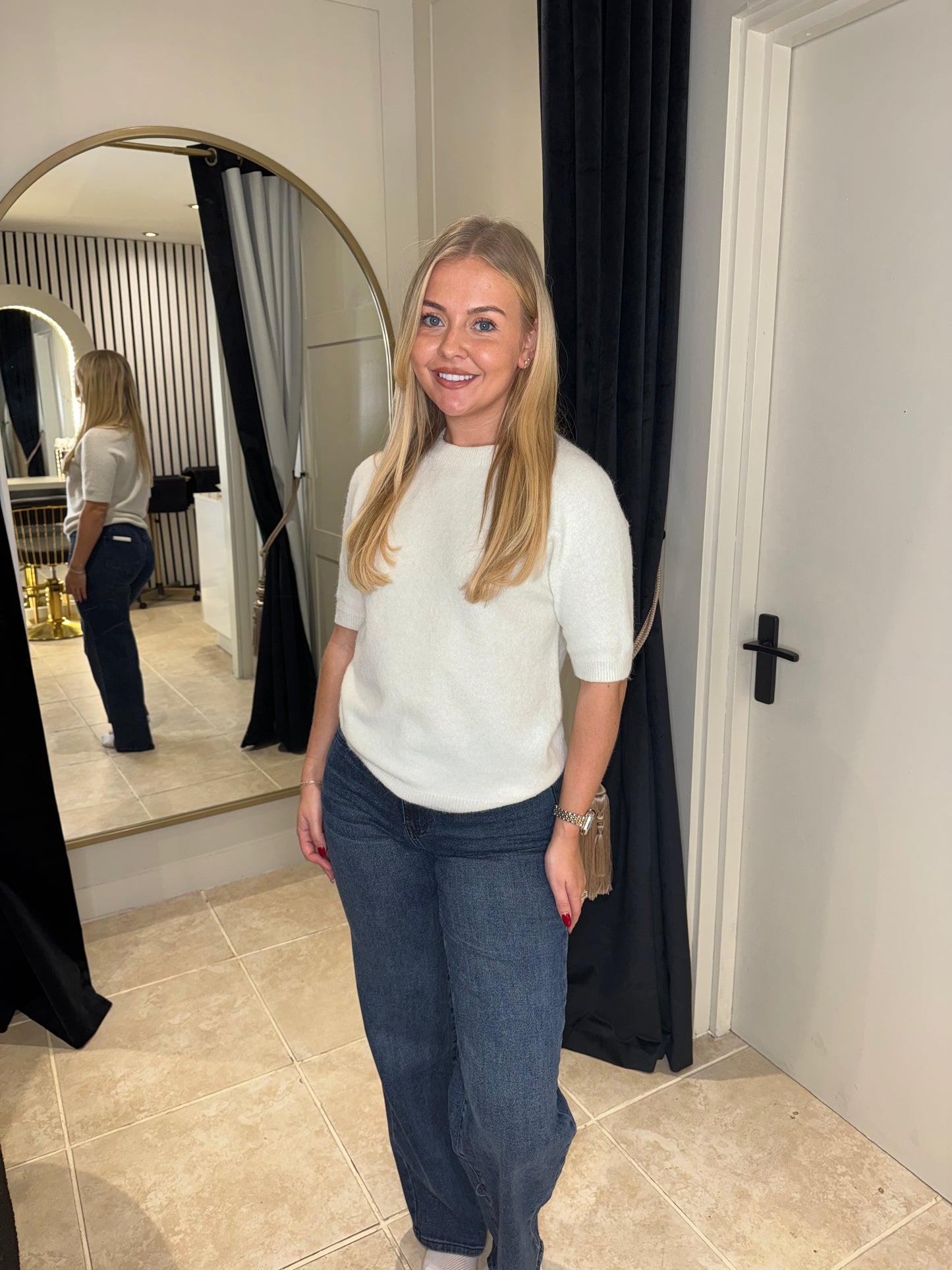 Sparkle Wide Leg Jeans