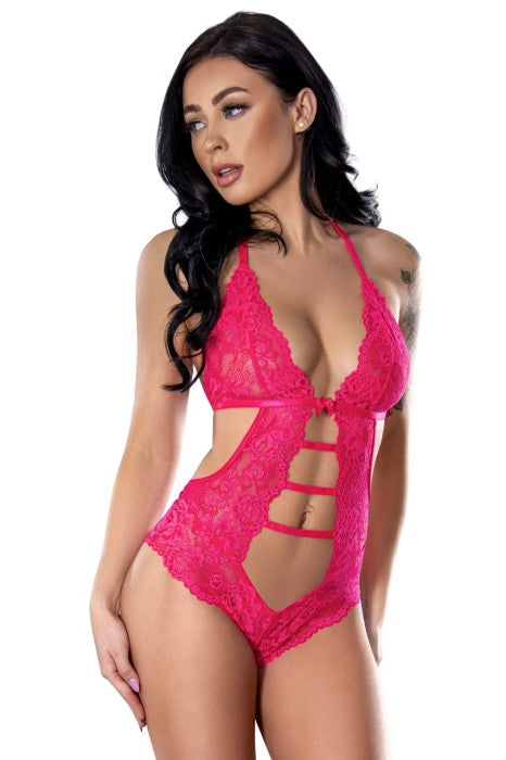 Halter Teddy With Snap Crotch by Exposed