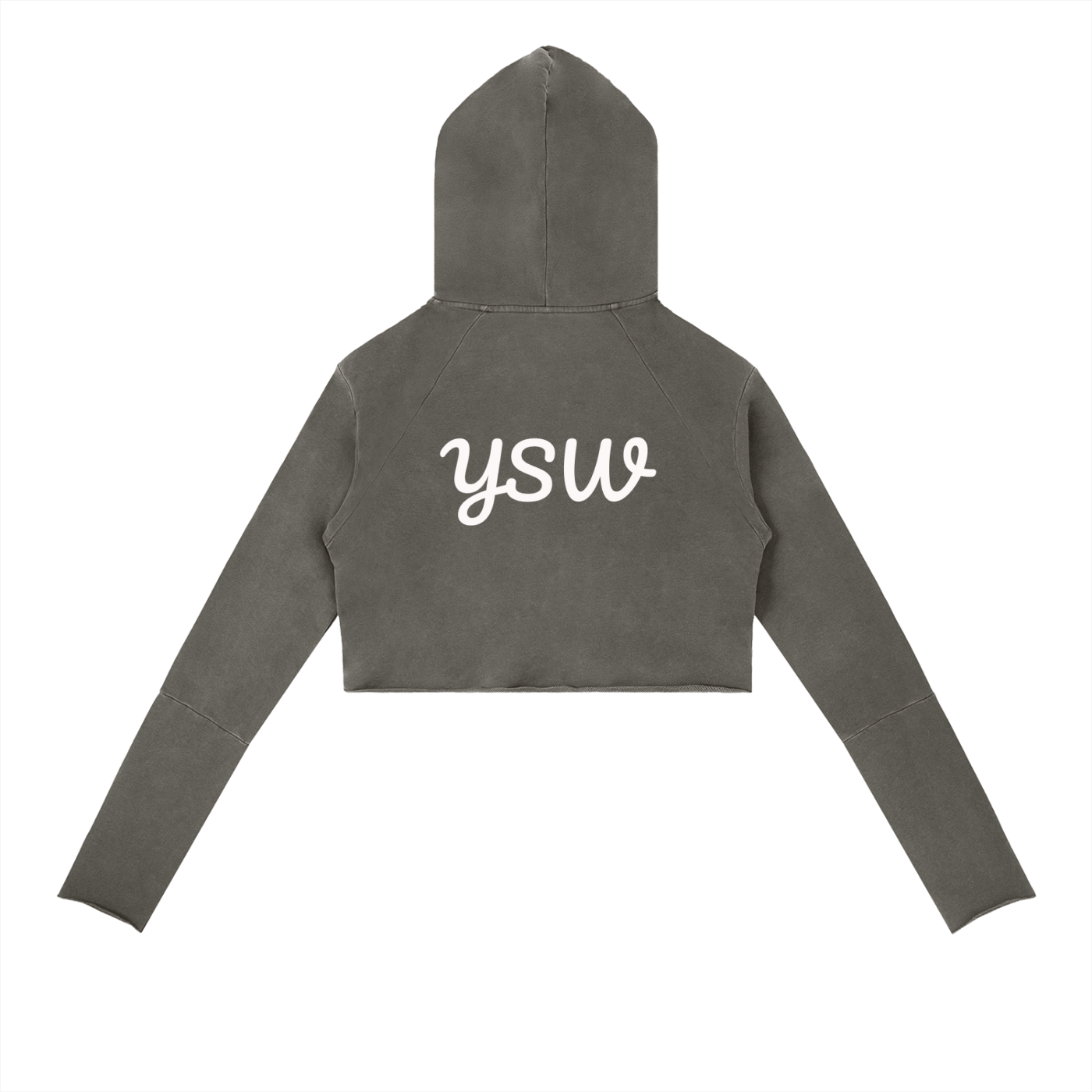 YSW Vintage Washed Raw Edge Hoodie
