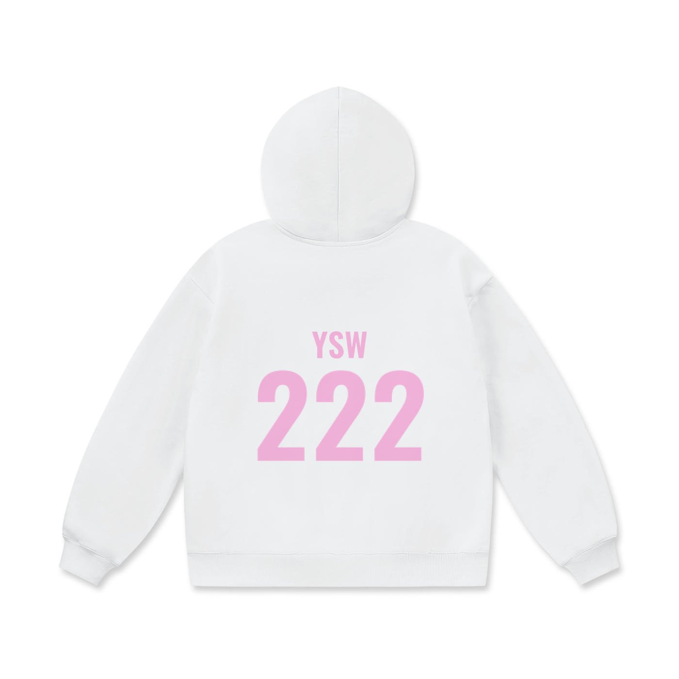 YSW Angel Number Oversize Fleece Hoodie