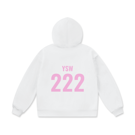 YSW Angel Number Oversize Fleece Hoodie