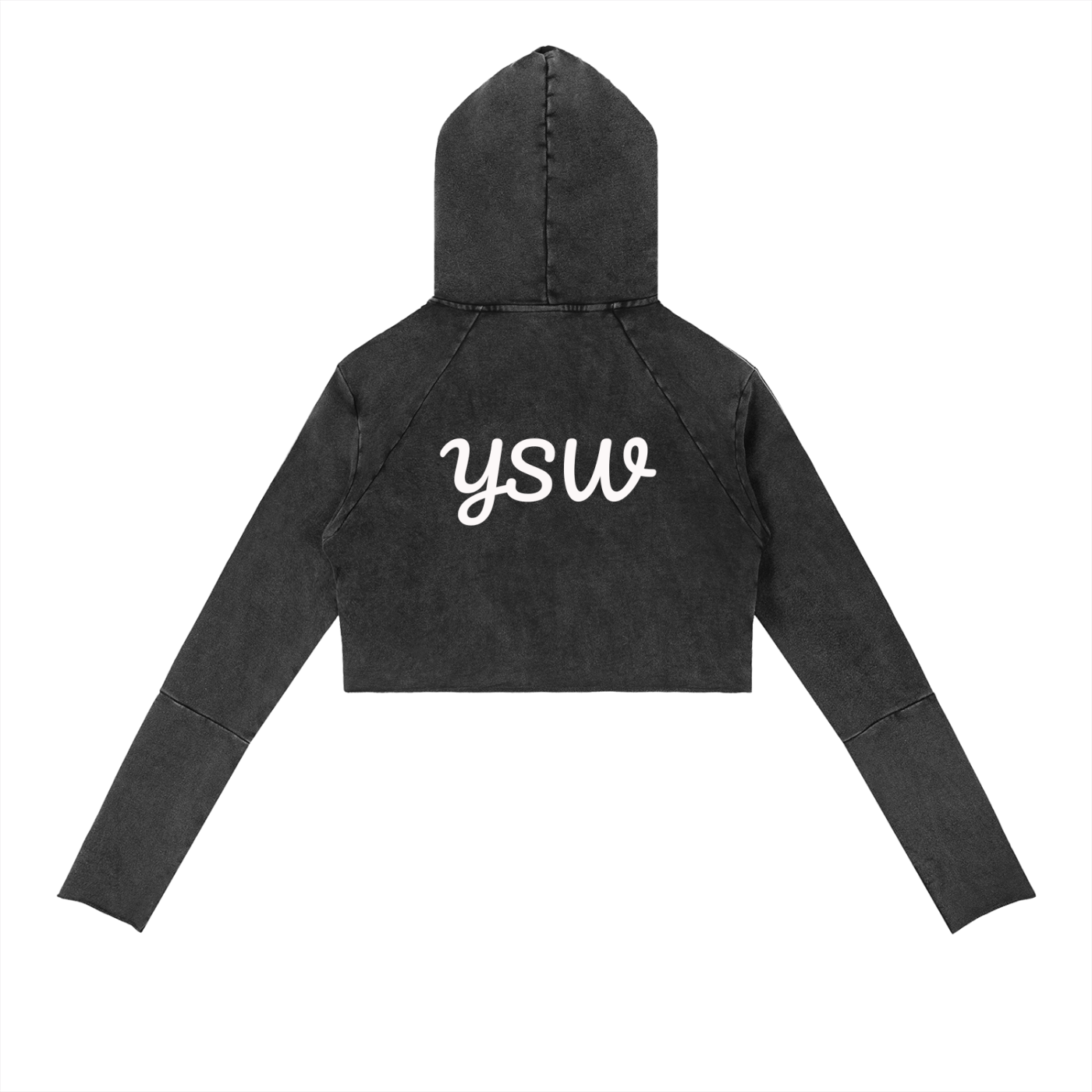 YSW Vintage Washed Raw Edge Hoodie