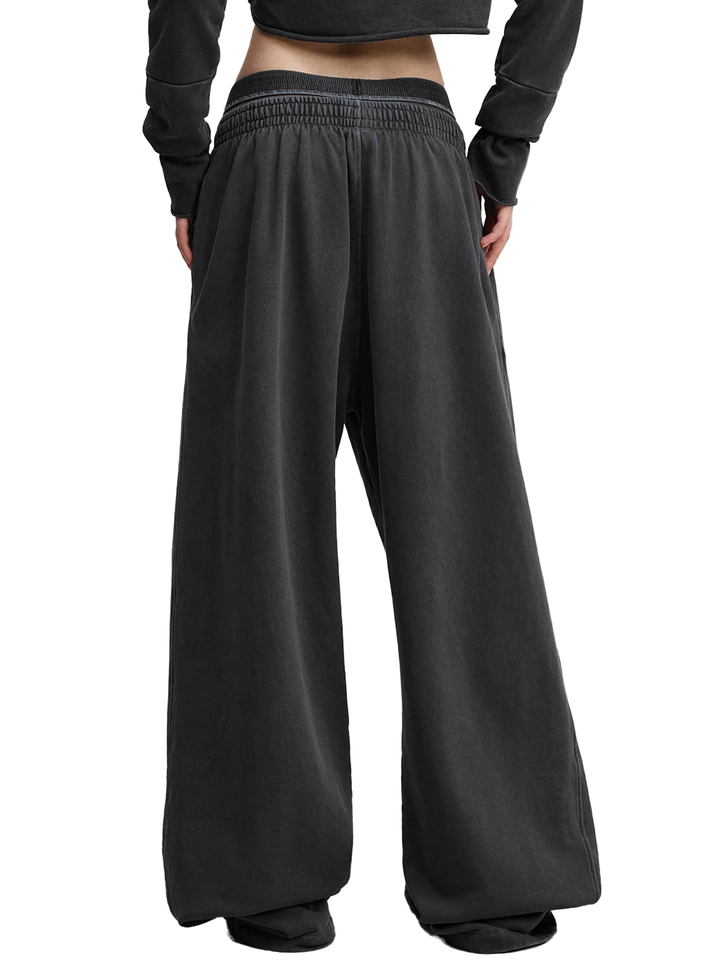 YSW Vintage Washed Double Waist Joggers